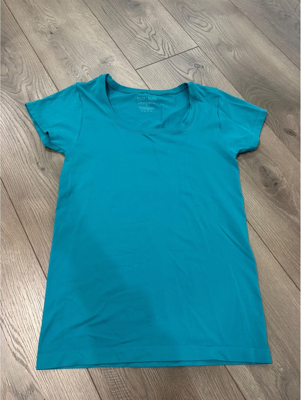 White House Black Market teal short sleeve top medium cap sleeve